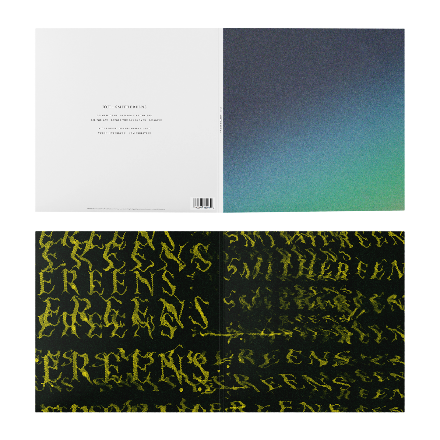 Album cover artwork featuring a gradient color design and stylized text.